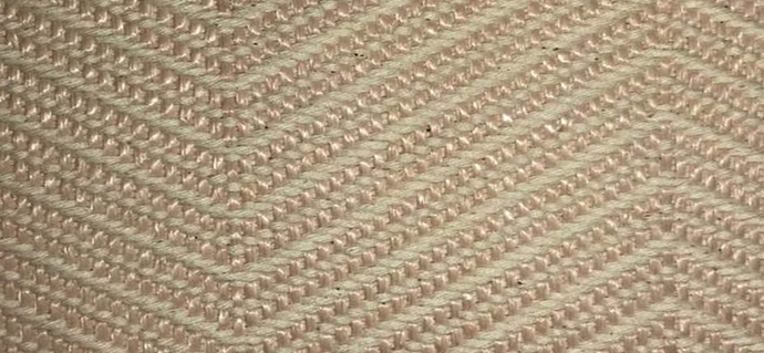 Suede w/Woven Chevron Canvas
